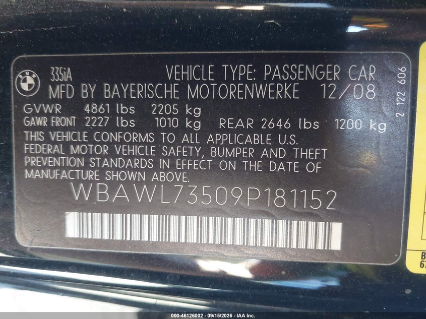 2009 BMW 335I · Фото 9