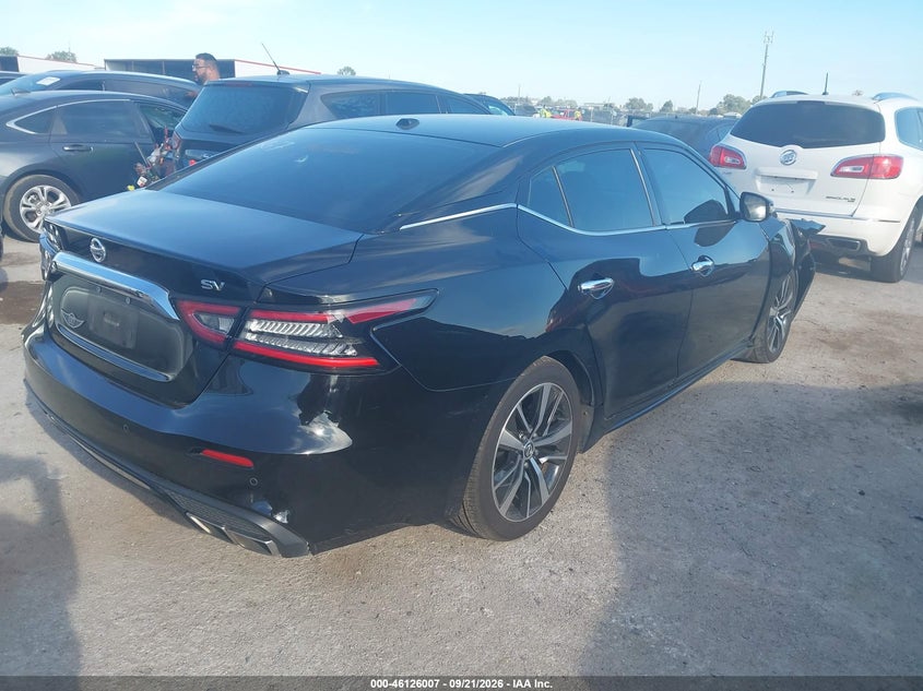 Vin: 1n4aa6cv0mc505350, lot: 46625727, nissan maxima sv xtronic cvt 20214