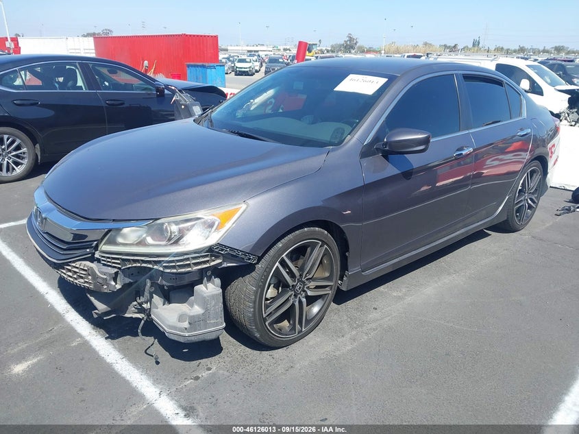 Vin: 1hgcr2f56ha003252, lot: 46625733, honda accord sport 20172