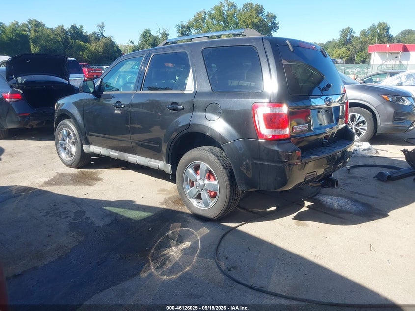 Vin: 1fmcu0eg0bka06553, lot: 46625746, ford escape limited 20113