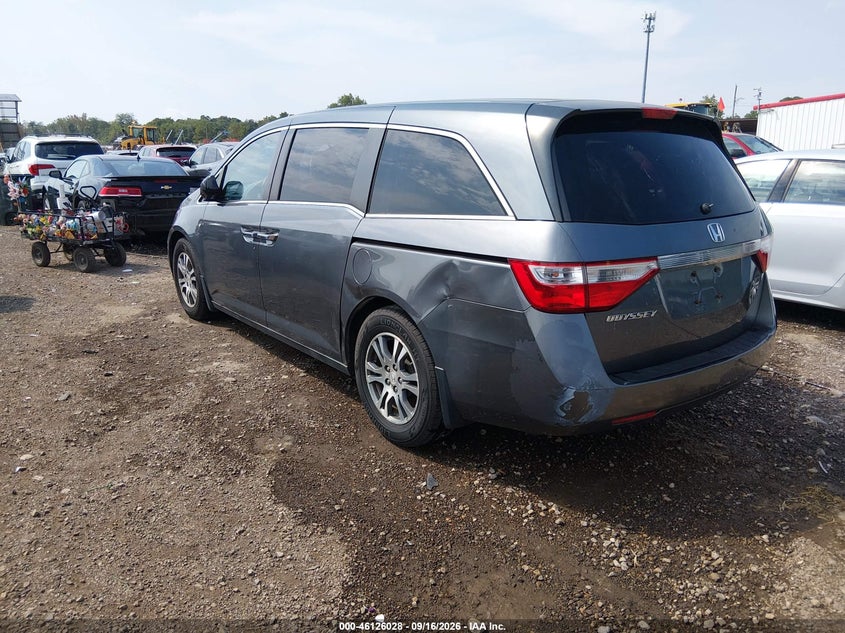 Vin: 5fnrl5h47cb103828, lot: 46625748, honda odyssey ex 20123