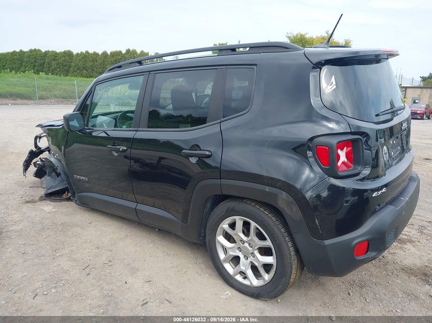 Vin: zaccjbbbxhpe74404, lot: 46625751, jeep renegade latitude 4x4 20173
