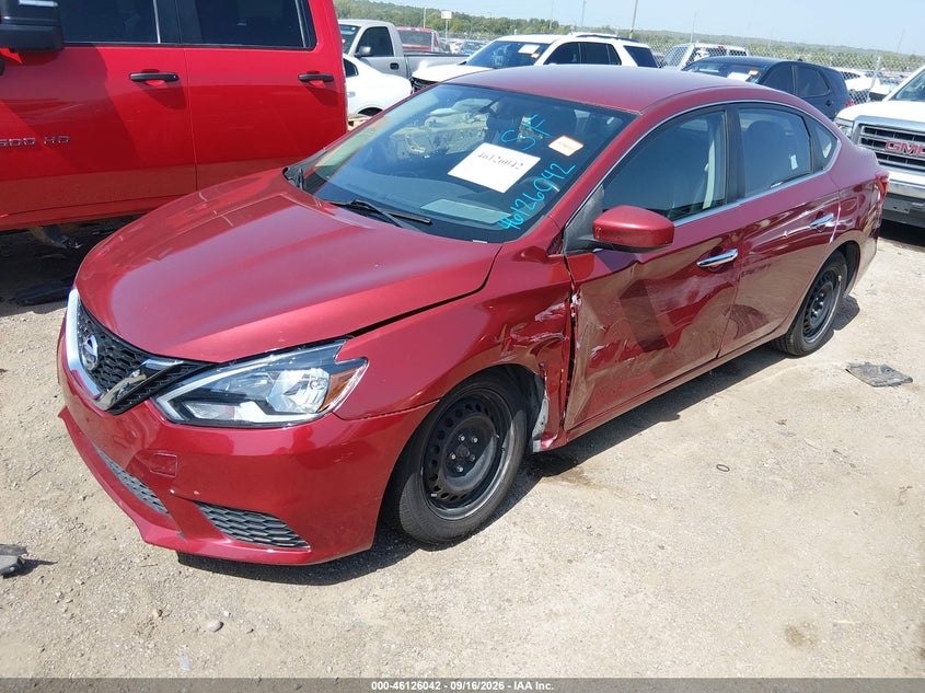 Vin: 3n1ab7ap1hy246112, lot: 46625762, nissan sentra sv 20172