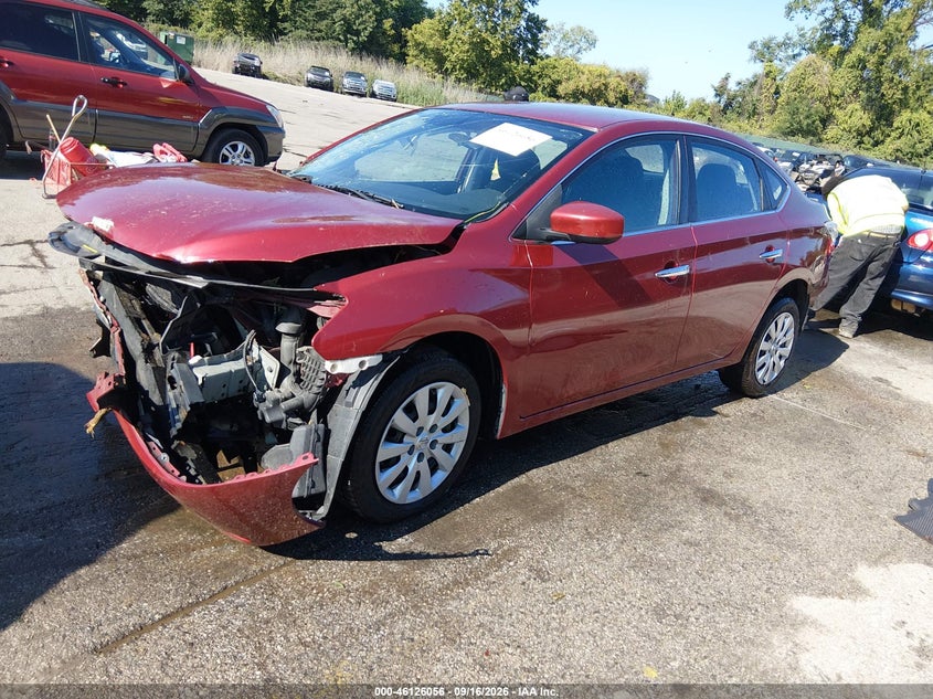 Vin: 3n1ab7ap8fl654178, lot: 46625776, nissan sentra fe+ s/s/sl/sr/sv 20152