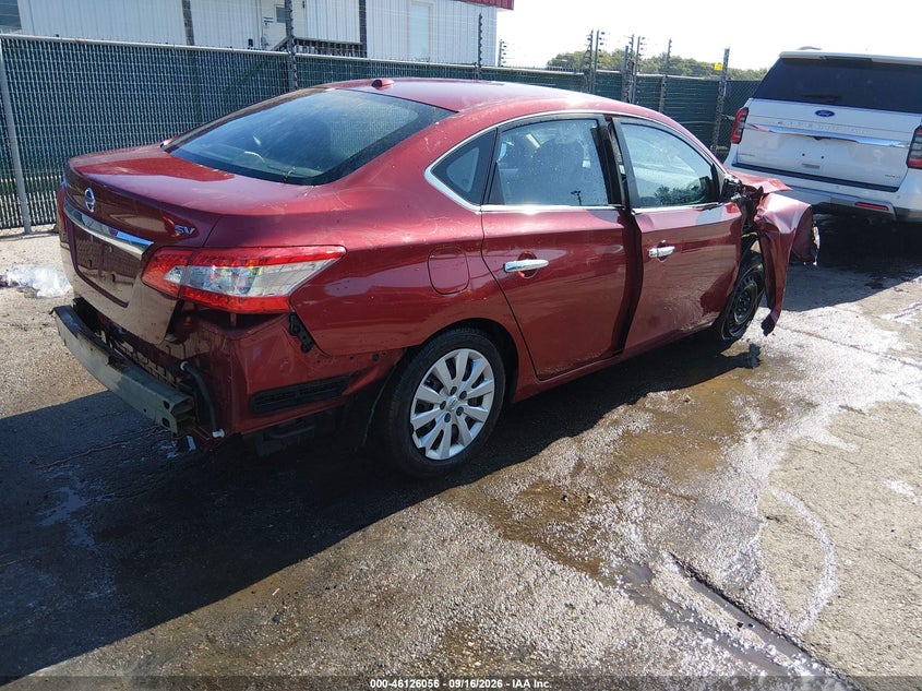 Vin: 3n1ab7ap8fl654178, lot: 46625776, nissan sentra fe+ s/s/sl/sr/sv 20154