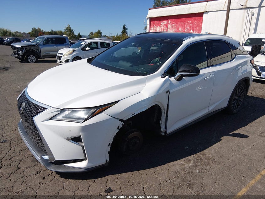 Vin: 2t2bzmca8gc034709, lot: 46625787, lexus rx 350 f sport 20162