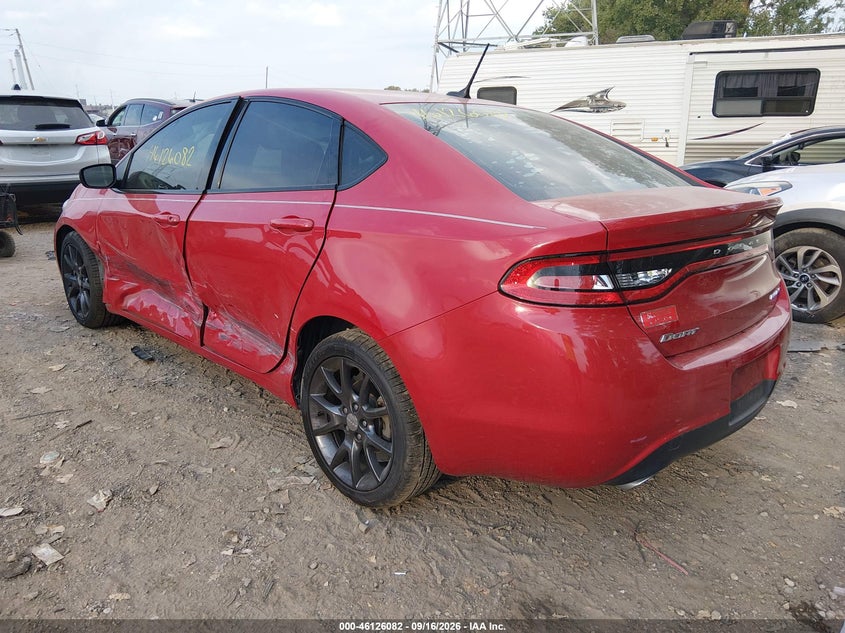 Vin: 1c3cdfbb7fd421822, lot: 46625802, dodge dart sxt 20153