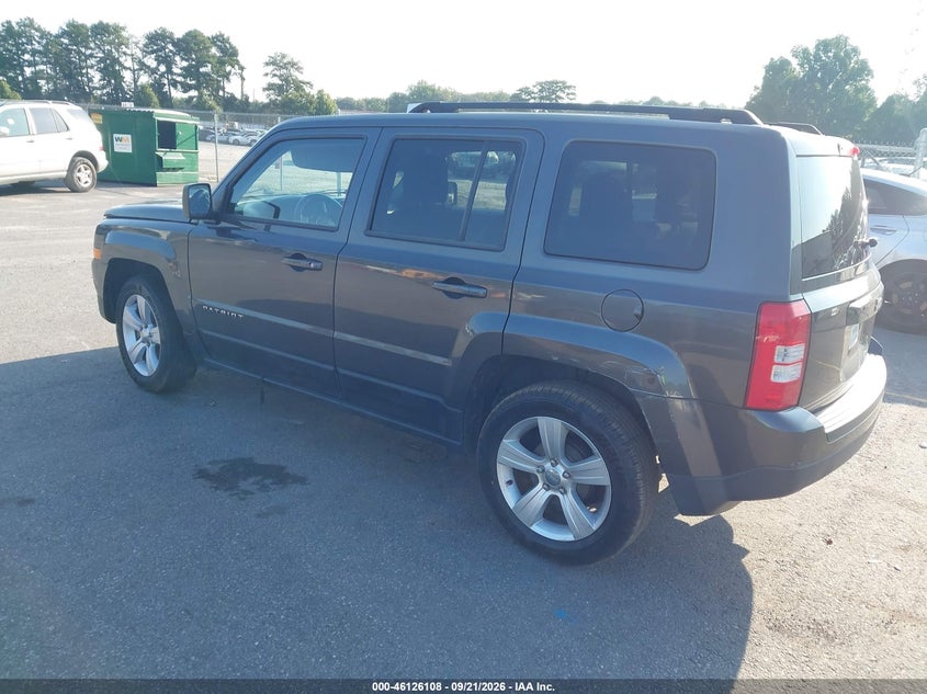 Vin: 1c4njpfb4ed849925, lot: 46625828, jeep patriot latitude 20143