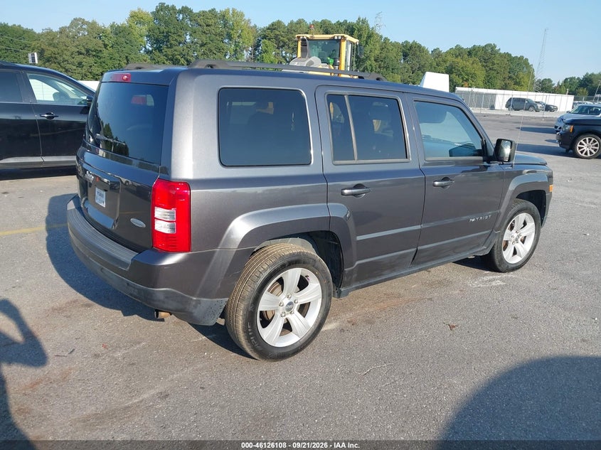 Vin: 1c4njpfb4ed849925, lot: 46625828, jeep patriot latitude 20144