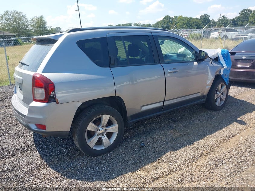 Vin: 1c4njcba8hd124743, lot: 46625829, jeep compass sport fwd 20174