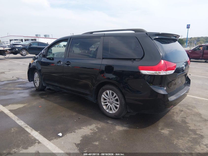 Vin: 5tdyk3dc4cs234632, lot: 46625838, toyota sienna xle v6 8 passenger 20123