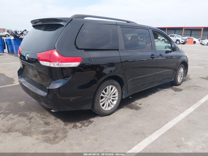 Vin: 5tdyk3dc4cs234632, lot: 46625838, toyota sienna xle v6 8 passenger 20124