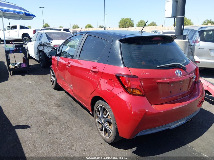 Vin: vnkktud32ga059039, lot: 46625846, toyota yaris se 20163