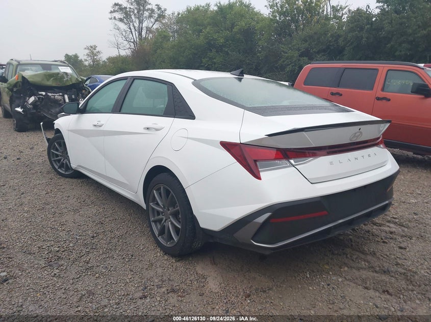 Vin: kmhlm4dg4su994658, lot: 46625850, hyundai elantra sel sport 20253
