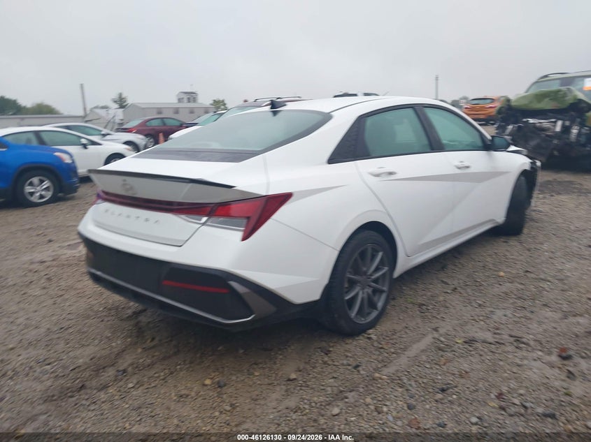 Vin: kmhlm4dg4su994658, lot: 46625850, hyundai elantra sel sport 20254