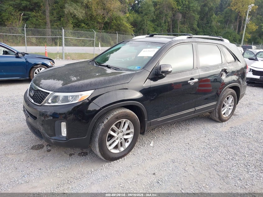 Vin: 5xykt4a66fg659360, lot: 46625855, kia sorento lx 20152