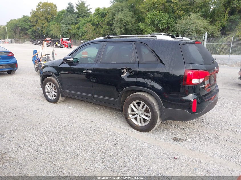 Vin: 5xykt4a66fg659360, lot: 46625855, kia sorento lx 20153