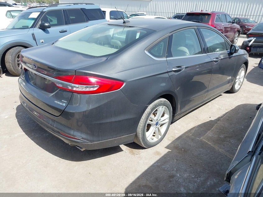 Vin: 3fa6p0lu7jr209182, lot: 46625866, ford fusion hybrid se 20184