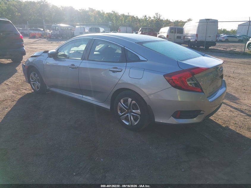 Vin: 19xfc2f56ge028192, lot: 46625940, honda civic lx 20163