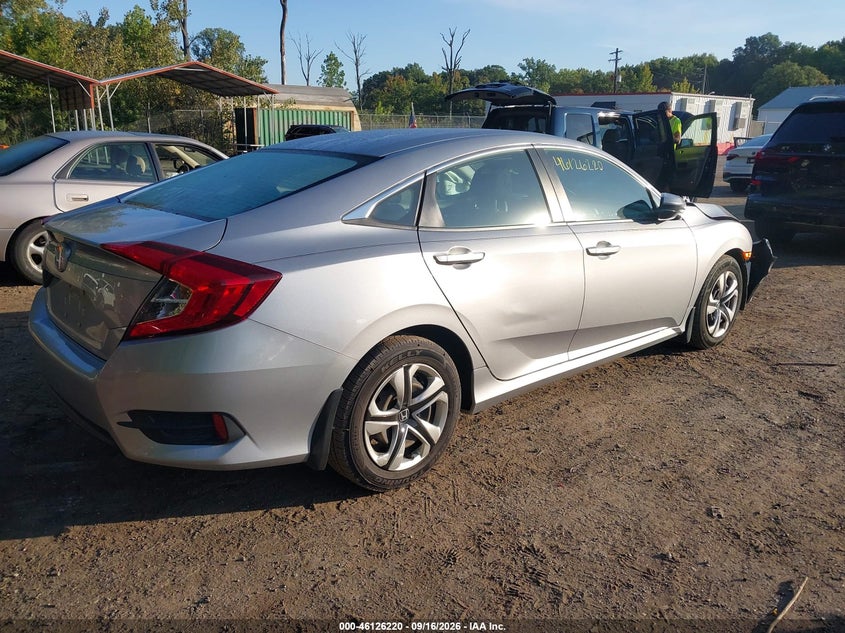 Vin: 19xfc2f56ge028192, lot: 46625940, honda civic lx 20164