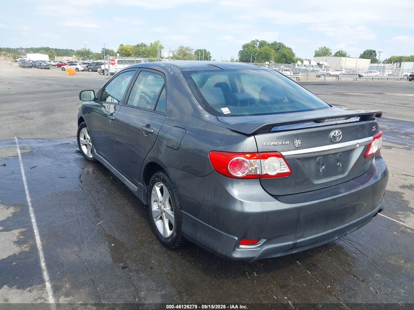 Vin: 2t1bu4ee8dc919488, lot: 46625999, toyota corolla s 20133