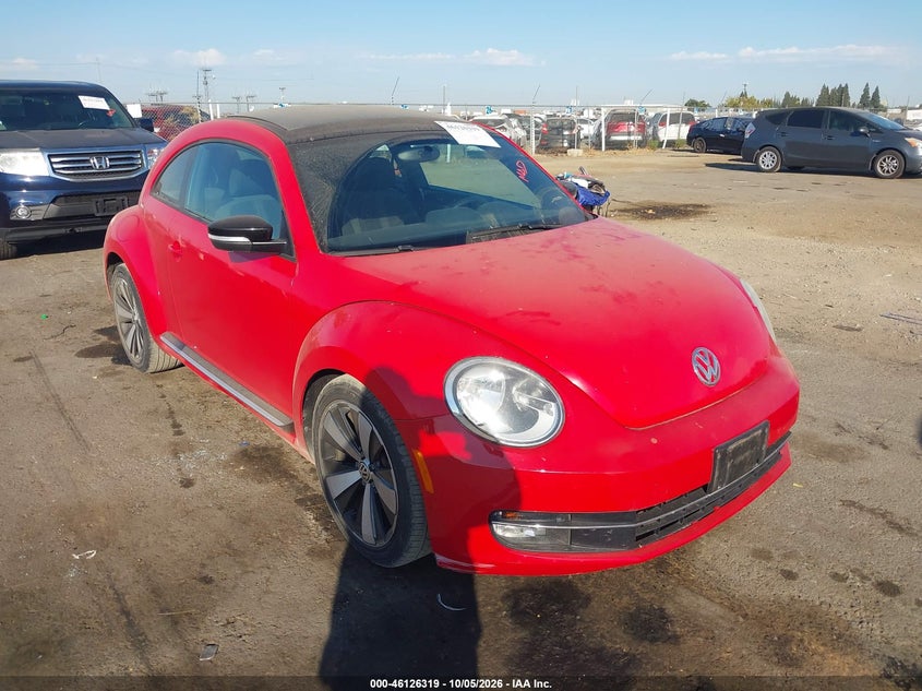 Vin: 3vwva7at7cm647854, lot: 46626039, volkswagen beetle 2.0t turbo 20121