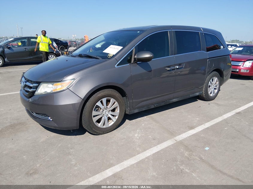 Vin: 5fnrl5h62fb060635, lot: 46626054, honda odyssey ex-l 20152