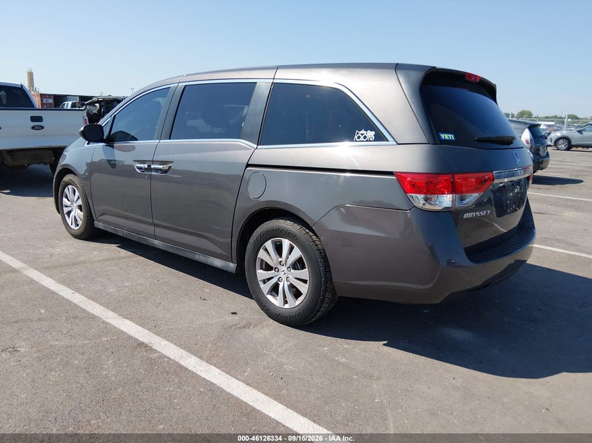 Vin: 5fnrl5h62fb060635, lot: 46626054, honda odyssey ex-l 20153