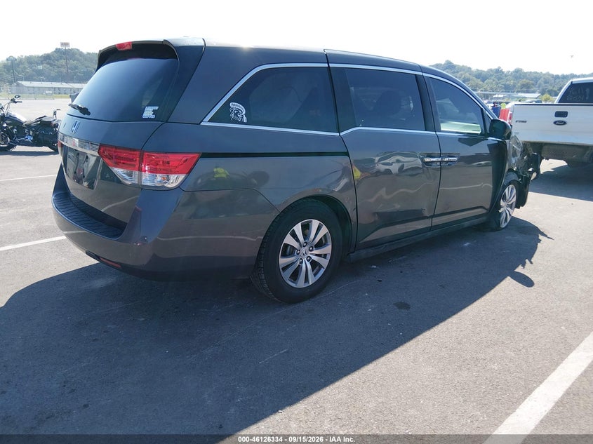 Vin: 5fnrl5h62fb060635, lot: 46626054, honda odyssey ex-l 20154