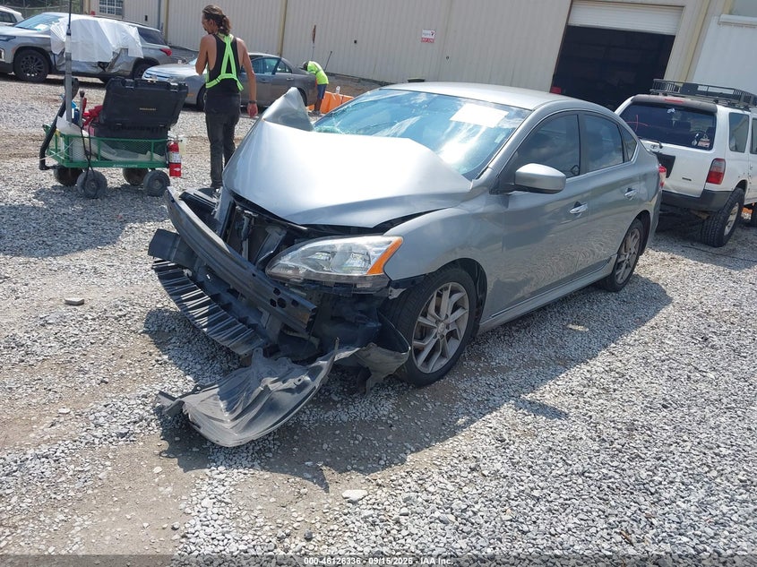 2013 Nissan Sentra, Engine Damage, IAAI, VIN 3N1AB7AP6DL722748 — photo 2