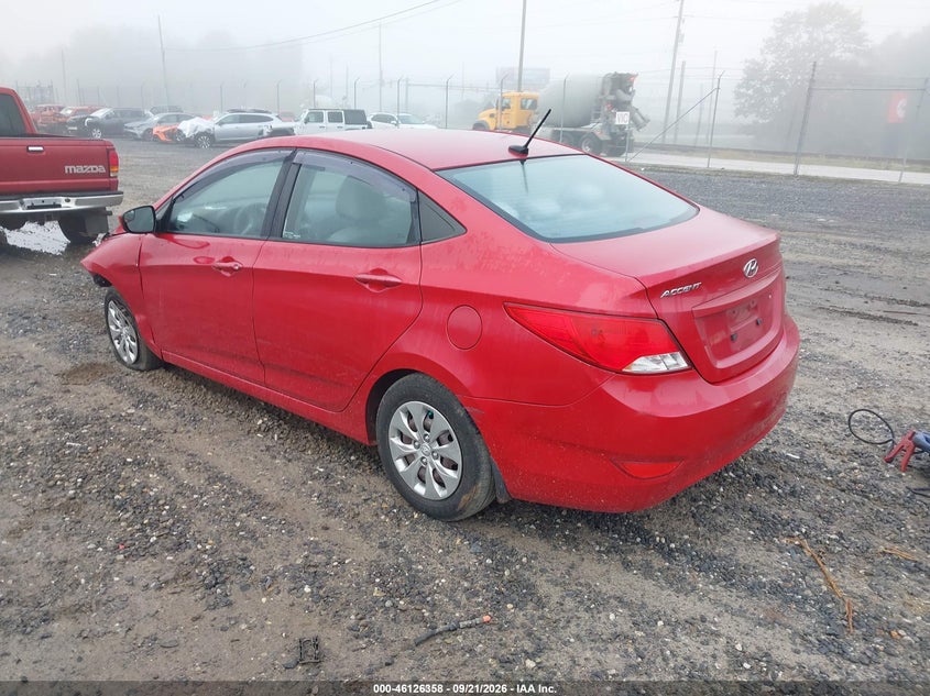 Vin: kmhct4ae1fu866793, lot: 46626078, hyundai accent gls 20153