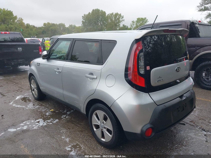 Vin: kndjn2a26f7807740, lot: 46626166, kia soul 20153