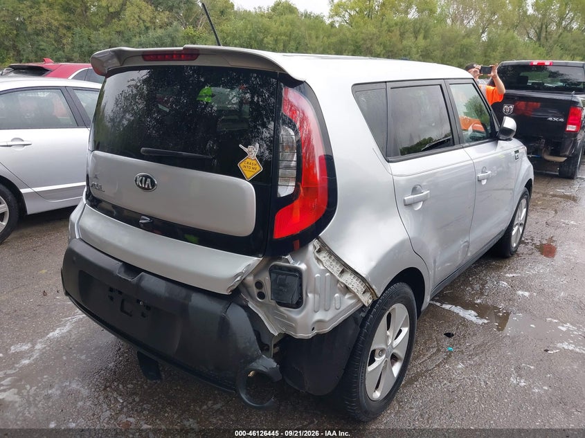 Vin: kndjn2a26f7807740, lot: 46626166, kia soul 20154