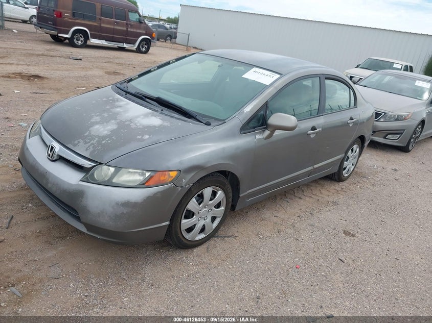 2007 Honda Civic, Обычный износ, IAAI, VIN 2HGFA16547H314872 — фото 2