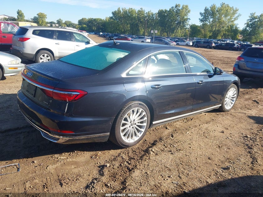 Vin: wau8daf86kn005068, lot: 46626190, audi a8 l 55 20194