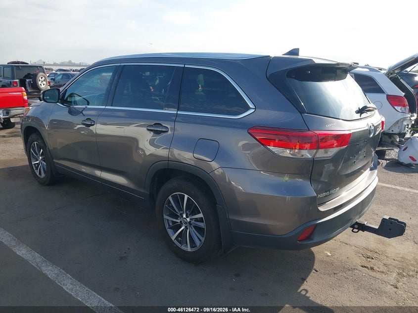 Vin: 5tdjzrfh7hs508633, lot: 46626192, toyota highlander xle 20173