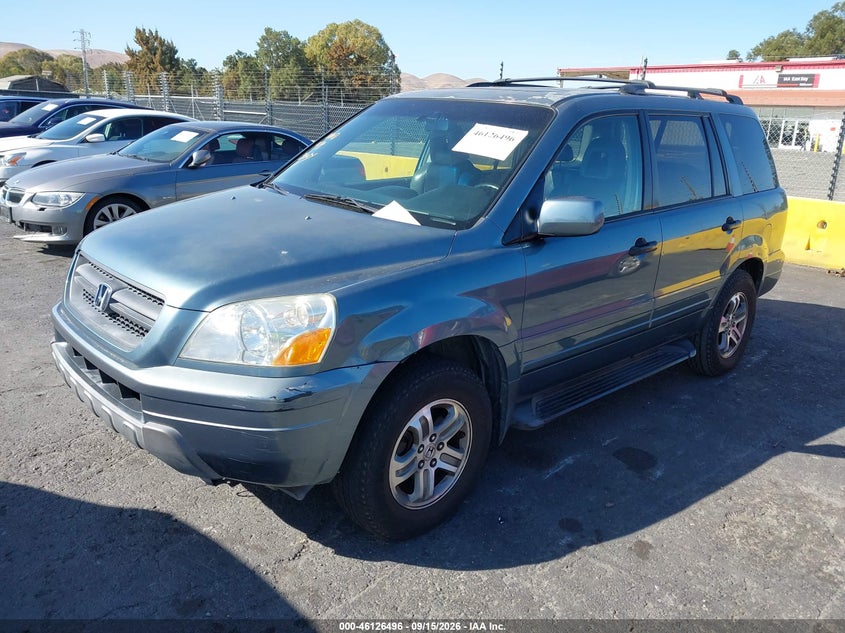 HONDA PILOT 2005 VIN 2HKYF18535H523241