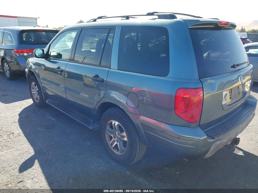 HONDA PILOT 2005 VIN 2HKYF18535H523241