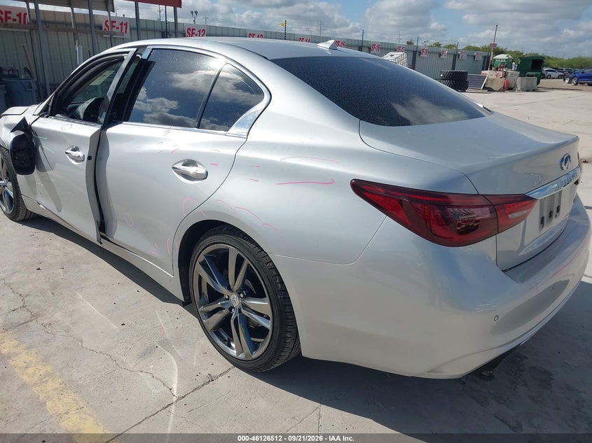 Vin: jn1ev7ap9km540621, lot: 46626232, infiniti q50 3.0t signature edition 20193