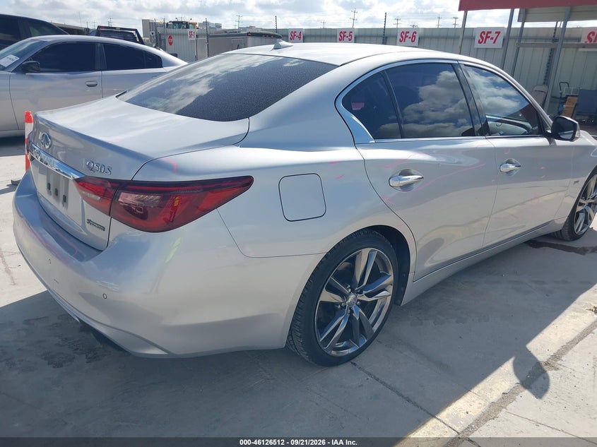 Vin: jn1ev7ap9km540621, lot: 46626232, infiniti q50 3.0t signature edition 20194