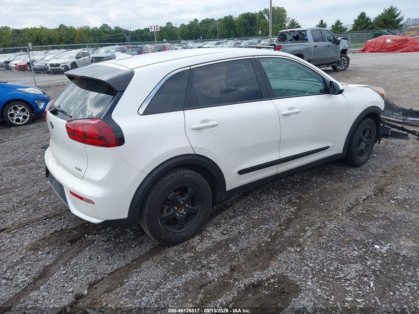 Vin: kndcb3lc0h5081238, lot: 46626237, kia niro fe 20174