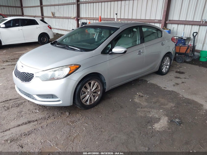 Vin: knafx4a87e5047373, lot: 46626278, kia forte ex 20142
