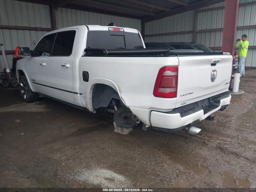 Vin: 1c6srfht8ln301145, lot: 46626280, ram 1500 limited  4x4 5'7 box 20203