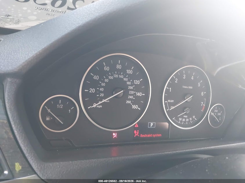 BMW 328I 2013 VIN WBA3B5C58DF596695