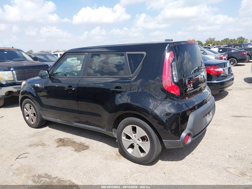 Vin: kndjn2a27f7216848, lot: 46626321, kia soul 20153