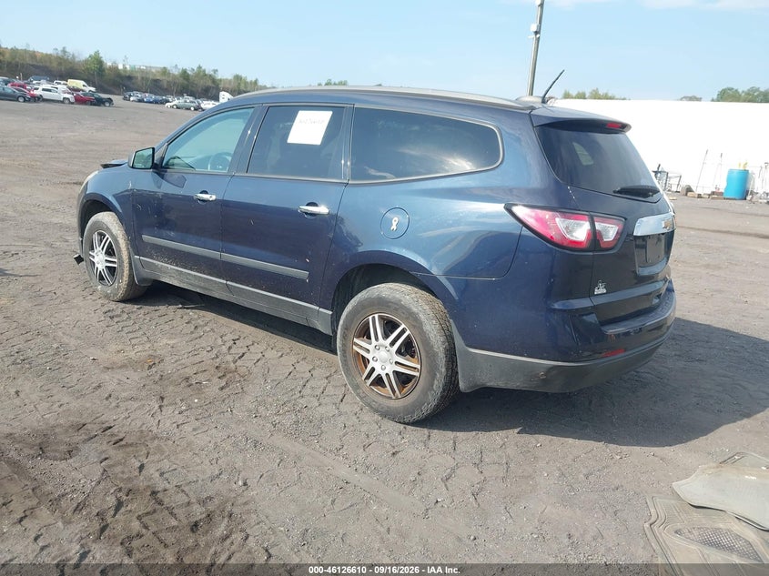 Vin: 1gnkrfed0gj308875, lot: 46626330, chevrolet traverse ls 20163