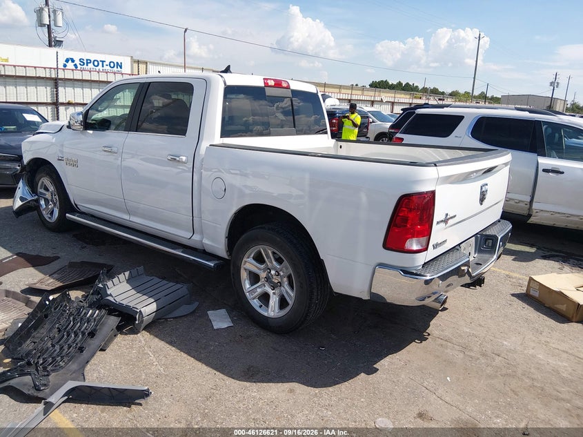 Vin: 1c6rr6ltxjs180896, lot: 46626341, ram 1500 slt 20183