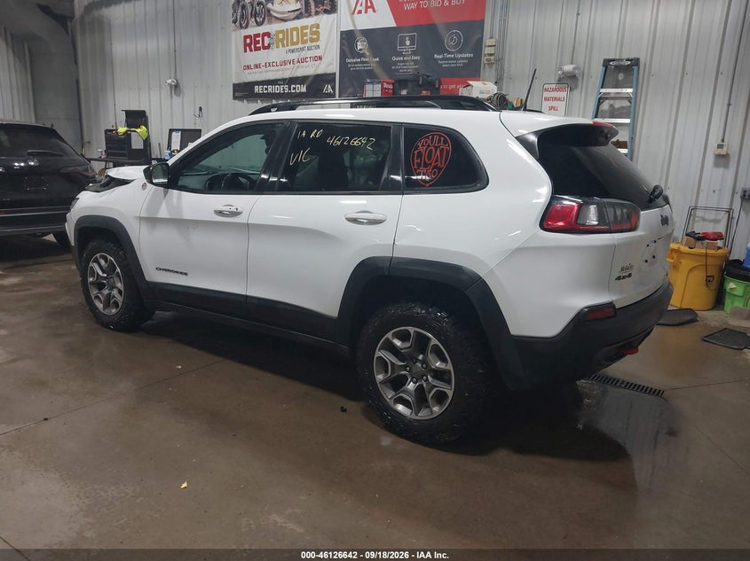 Vin: 1c4pjmbx5nd547553, lot: 46626362, jeep cherokee trailhawk 4x4 20223