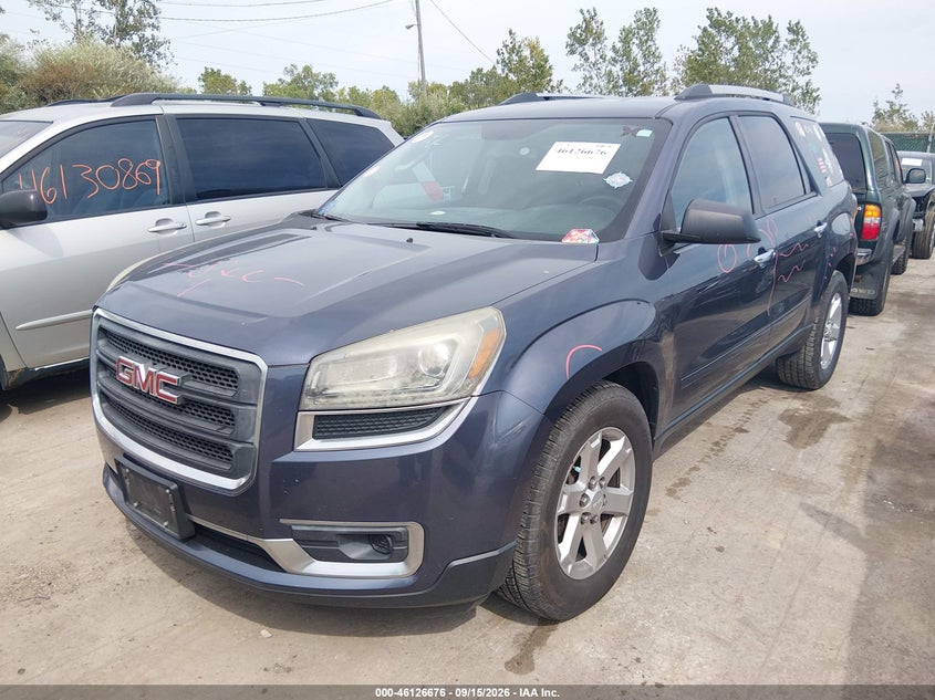 Vin: 1gkkrned8dj244796, lot: 46626396, gmc acadia sle-1 20132