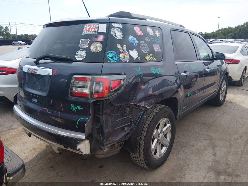 Vin: 1gkkrned8dj244796, lot: 46626396, gmc acadia sle-1 20134